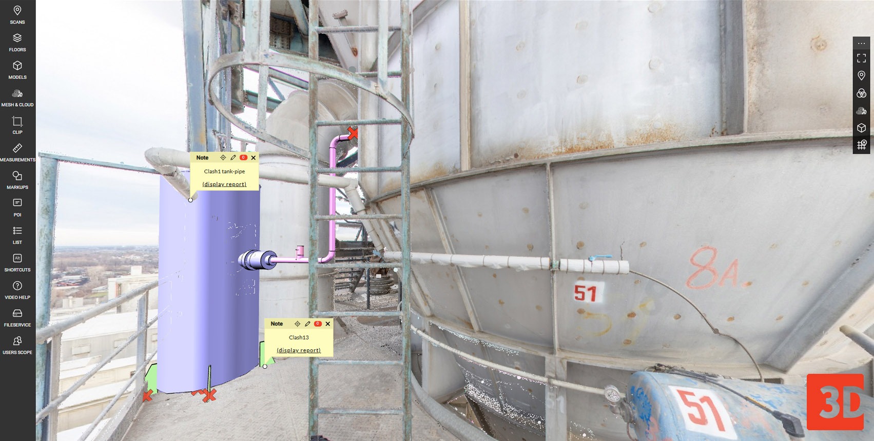 WebPano Visual Plant view with a new equipment model and collision detection with existing infrastructure WebPano Visual Plant view with a new equipment model and collision detection with existing infrastructure