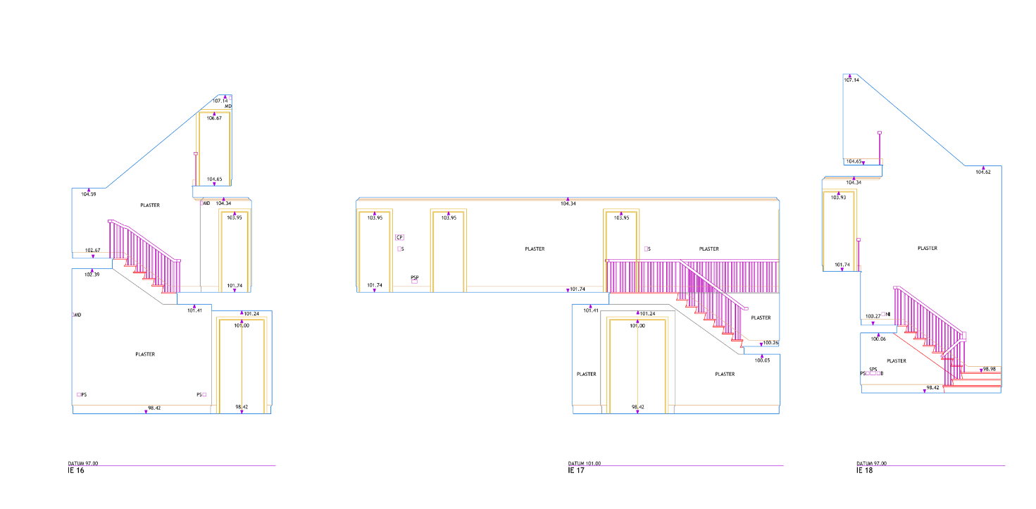 traditional internal elevation drawing autocad example